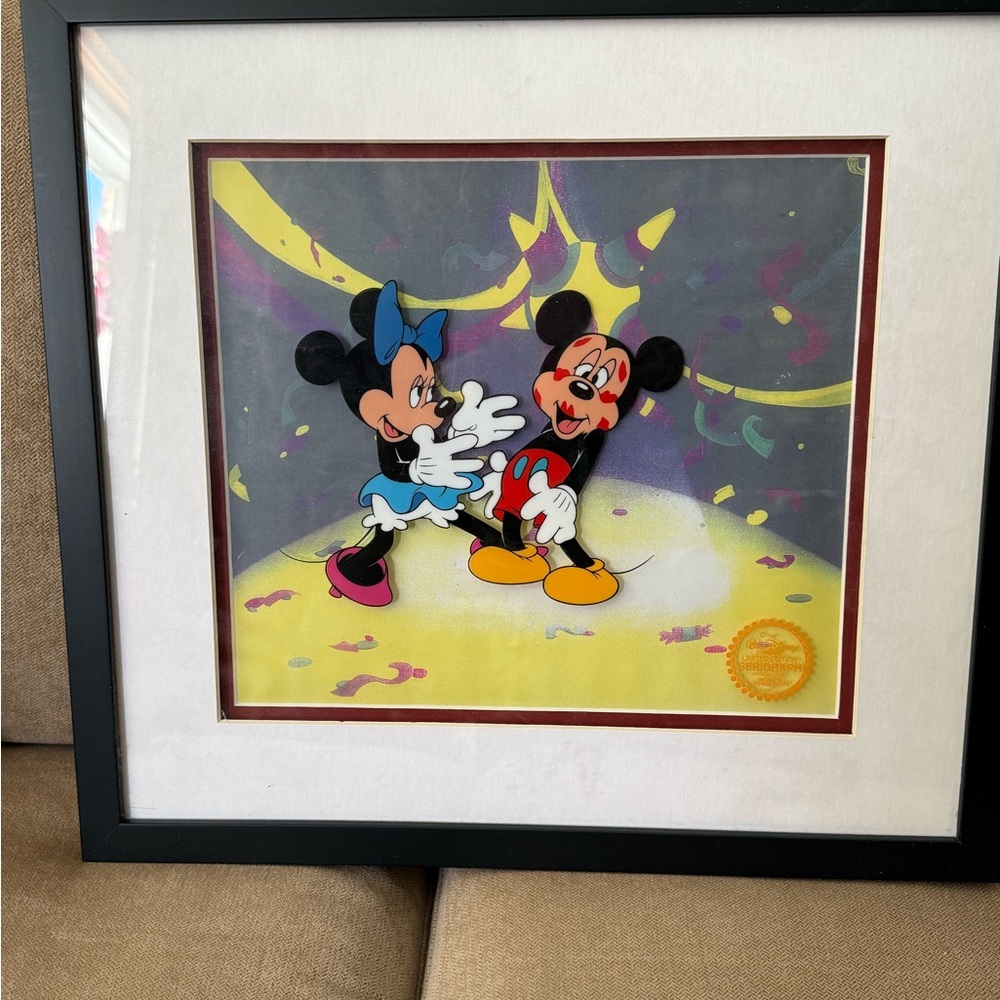 Disney Mickey and Minnie Colorful Illustration